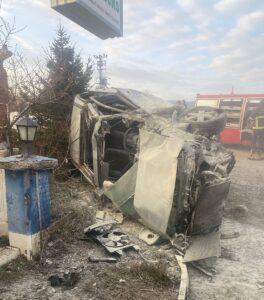 - Kaza anı fabrikanın güvenlik kamerasınca görüntülendi