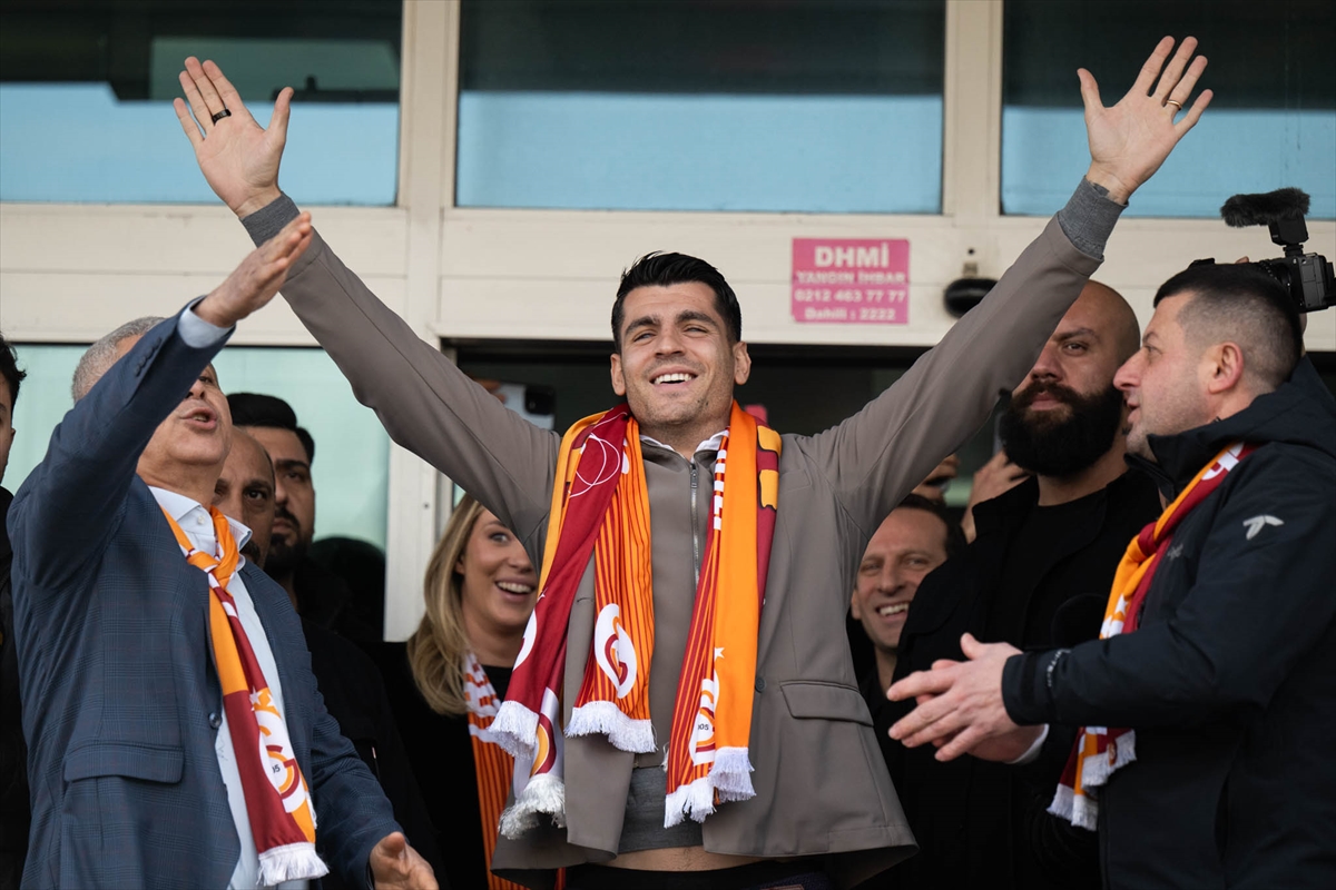 Alvaro Morata, Galatasaray için İstanbul'a geldi