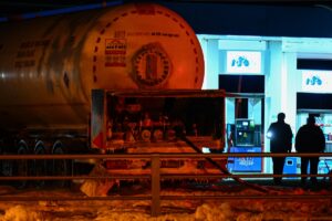 ANKARA (AA) – Ankara'da bir akaryakıt istasyonundaki LPG tankerinde meydana
