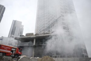 ANKARA (AA) – Ankara'nın Çankaya ilçesinde bir inşaat alanında çıkan