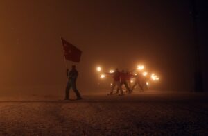 BİTLİS (AA) – Bitlis'te düzenlenen "4. Geleneksel Meşaleli Kayak Festivali