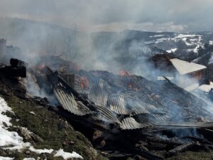 - Yangına müdahaleye giden itfaiye aracı devrildi