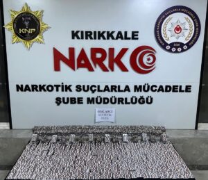 KIRIKKALE (AA) – Kırıkkale'de uyuşturucu operasyonunda 10 bin 947 sentetik