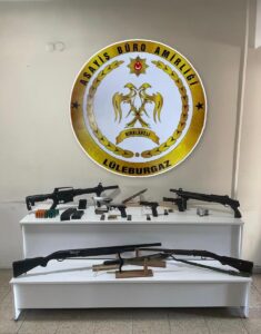 KIRKLARELİ (AA) – Kırklareli'nde sosyal medya hesaplarından tabanca ve tüfek