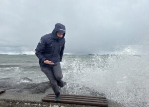 SAMSUN (AA) – Karadeniz'de kuvvetli rüzgar nedeniyle dev dalgalar meydana