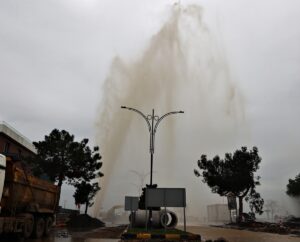 SAMSUN (AA) – Samsun'un İlkadım ilçesinde içme suyu isale hattında