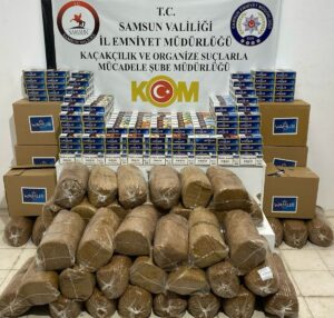 SAMSUN (AA) – Samsun'un İlkadım ilçesinde düzenlenen kaçakçılık operasyonunda 5