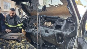 SİNOP (AA) – Sinop'ta belediyeye ait kamyonet, yangın sonucu kullanılamaz