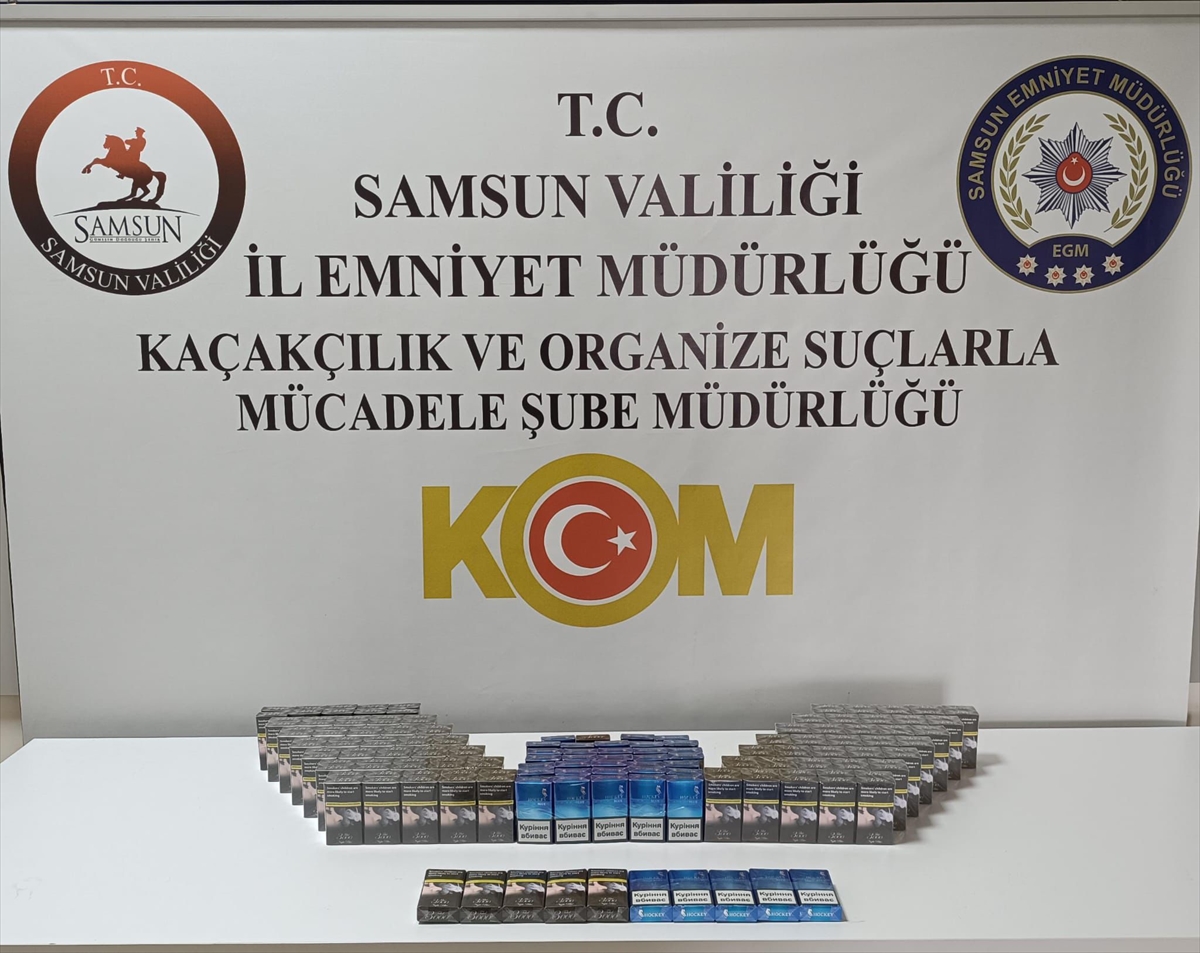 Tırla gümrük kaçağı sigara taşıyan zanlı Samsun'da yakalandı