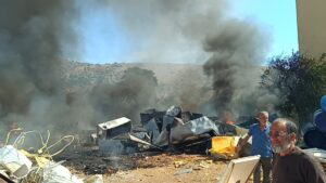 ADANA (AA) – Adana'nın Kozan ilçesinde, bahçe çıkan ve hurdacıya