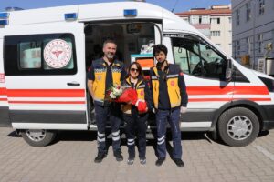 AMASYA (AA) – Amasya'da lise öğrencileri, 14 Mart Tıp Bayramı