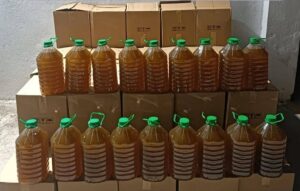 BALIKESİR (AA) – Balıkesir'de jandarma ekiplerinin düzenlediği operasyonda 1000 litre