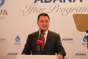 ADANA (AA) – DEVA Partisi Genel Başkanı Ali Babacan, Adana'da