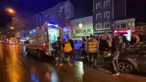 EDİRNE (AA) – Edirne'de, otomobilin yaya geçidinden yolun karşısına geçmeye