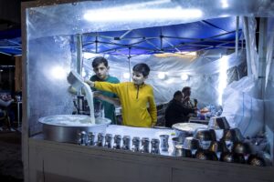 - Erbil'in Türkmenlerin de yoğun olarak yaşadıkları Tacil Mahallesi, güvercin