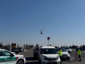 GAZİANTEP (AA) – Gaziantep'te jandarma ekiplerinin dron ve cayrokopter destekli