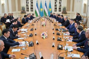 ASTANA (AA) – Kazakistan Cumhurbaşkanı Kasım Cömert Tokayev ile Özbekistan