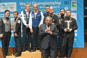 ANKARA (AA) – Milli bilardocular Berkay Karakurt ve Ufuk Kapusız,