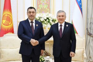 BİŞKEK (AA) – Özbekistan Cumhurbaşkanı Şevket Mirziyoyev, Kırgızistan Cumhurbaşkanı Sadır