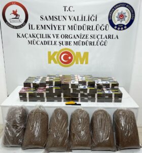SAMSUN (AA) – Samsun'da 18 bin 800 makaron (filtreli sigara