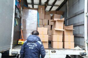 SAMSUN (AA) – Samsun'da düzenlenen operasyonda 2 ton etil alkol