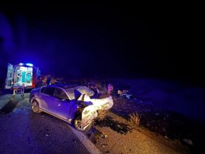 ŞANLIURFA (AA) – Şanlıurfa'nın Suruç ilçesinde iki otomobilin çarpışması sonucu