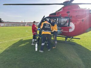 TOKAT (AA) – Tokat'ta tedavi gören 21 yaşındaki genç, ambulans