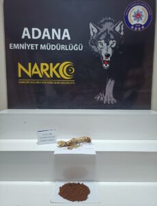 ADANA (AA) – Adana'da şehirler arası yolcu otobüsünde termosa sakladığı