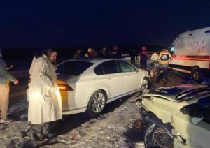 AKSARAY (AA) – Aksaray'da 12 aracın karıştığı zincirleme trafik kazasında