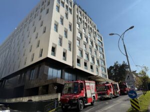 İSTANBUL (AA) – Beşiktaş'ta inşaatı devam eden otelin bodrum katında