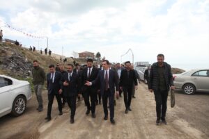 BİTLİS (AA) – Bitlis'in Ahlat ilçesinde Su Sporları Merkezi temel