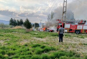 BURDUR (AA) – Burdur'da iki otomobilin çarpışması sonucu 1 kişi