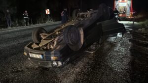 ÇANAKKALE (AA) – Çanakkale'nin Çan ilçesinde, iki otomobilin çarpışması sonucu