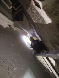 ERZİNCAN (AA) – Erzincan'da hastanenin havalandırma boşluğuna düşen kedi, itfaiye