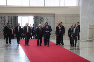 ŞAM (AA) – Filistin Devlet Başkanı Mahmud Abbas, resmi temaslar