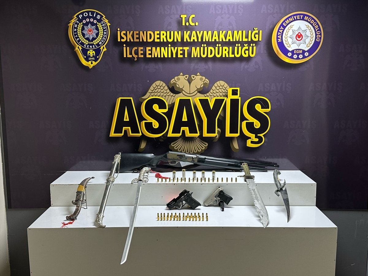 Hatay'da asayiş operasyonunda 3 şüpheli gözaltına alındı