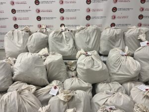 EDİRNE (AA) – Kapıkule Sınır Kapısında bir tırda 492 kilogram