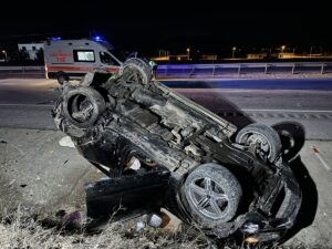 KARAMAN (AA) – Karaman'da cip ile otomobilin çarpışması sonucu 1