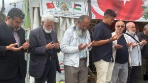 KAYSERİ (AA) – Kayseri'de bir araya gelen kadınlar, Gazze'deki zulmün