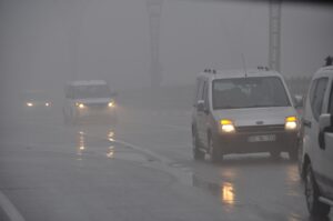 MARDİN (AA) – Mardin'in merkez Artuklu ilçesinde yoğun sis yaşamı
