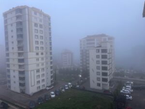 SAMSUN (AA) – Samsun'da etkili olan sis nedeniyle görüş mesafesi
