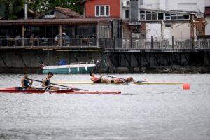 EDİRNE (AA) – Edirne'de düzenlenen Uluslararası Meriç Kürek Yarışları'nda son