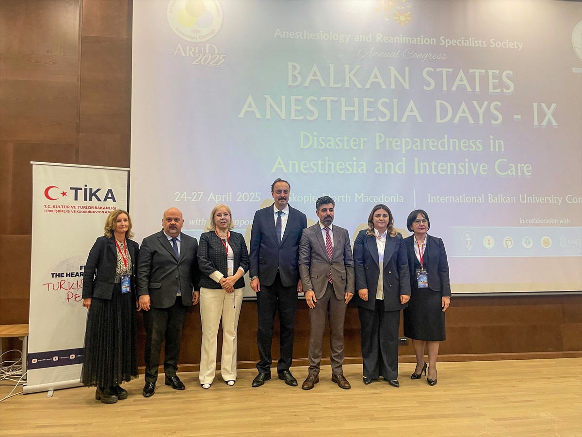 Üsküp'te 9. Balkan Ülkeleri Anestezi Günleri etkinliği düzenlendi