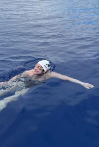 -Türkoğlu 42 kilometrelik parkuru akıntılar nedeniyle yaklaşık 60 kilometre yüzerek