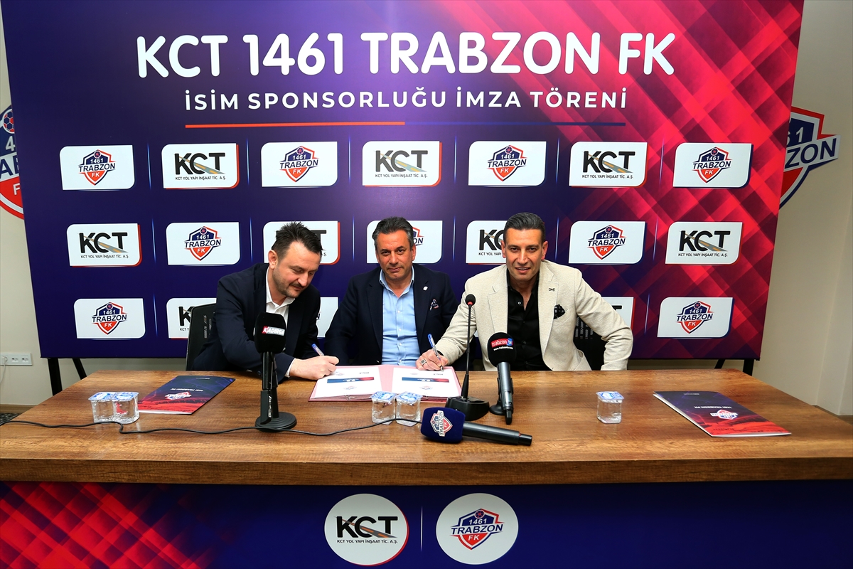 1461 Trabzon FK, KCT ile isim sponsorluğu sözleşmesi imzaladı