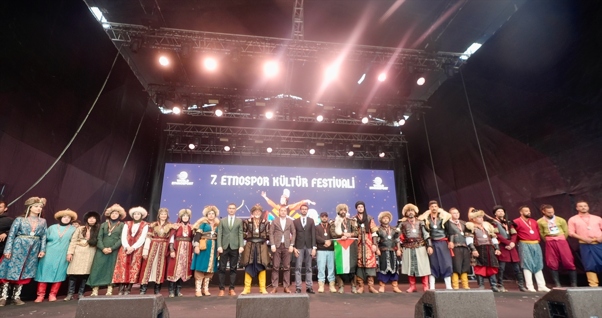 7. Etnospor Kültür Festivali'nin kapanış töreni yapıldı