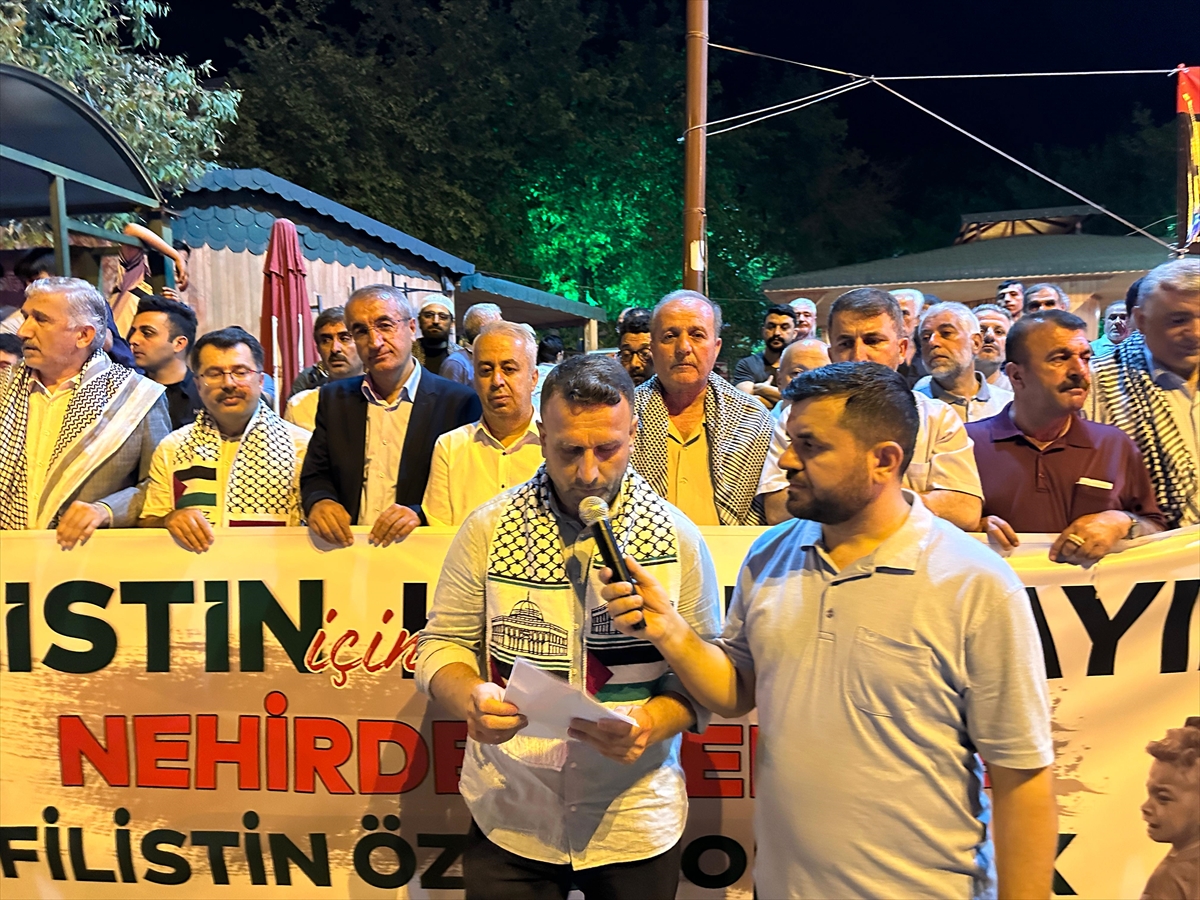 Adıyaman'da, Gazze ve Filistin'e destek gösterisi düzenlendi
