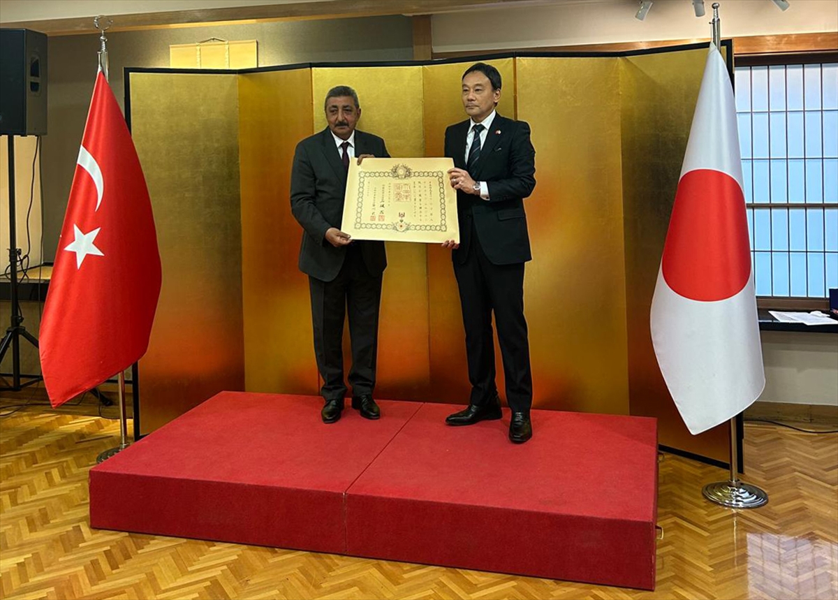 AFAD Aydın İl Müdürüne “Japonya İmparatorluk Altın Işıklar, Yükselen Güneş Nişanı” verildi