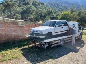 ANTALYA (AA) – Antalya'nın Kemer ilçesinde drift atan sürücüye 88