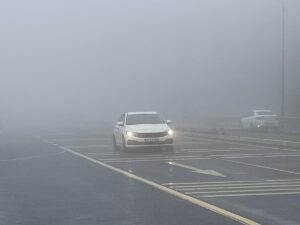 BOLU/DÜZCE (AA) – D-100 kara yolunun Bolu Dağı geçişinde sis